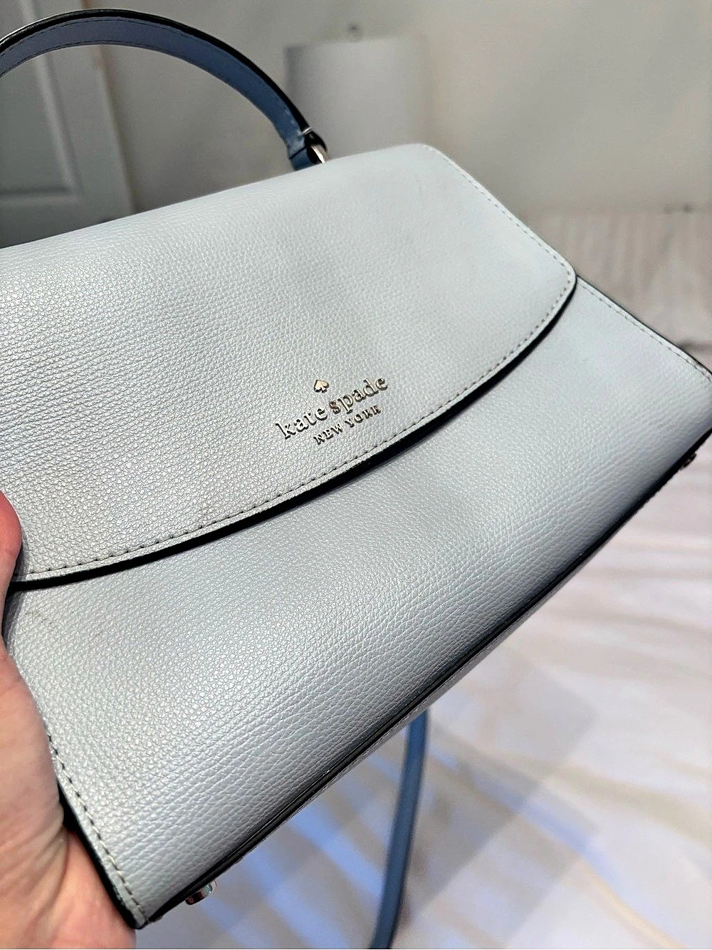 kate spade new york Monica Small Flap Crossbody Gray